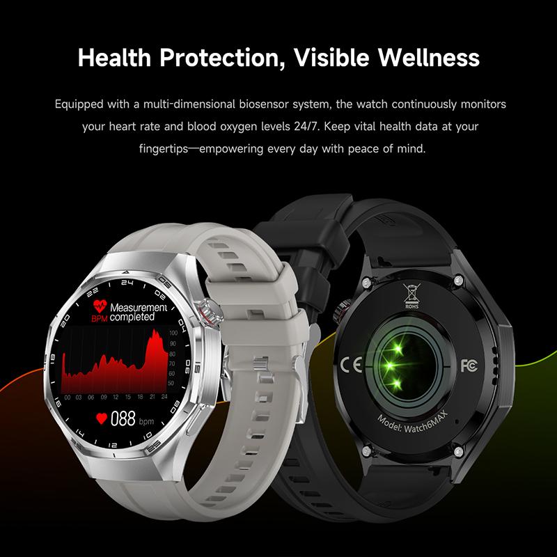 Global Version Watch 6 Pro New Smart Watch Men  Screen GPS Track Bluetooth Call Waterproof Sports Heart Rate Smartwatches
