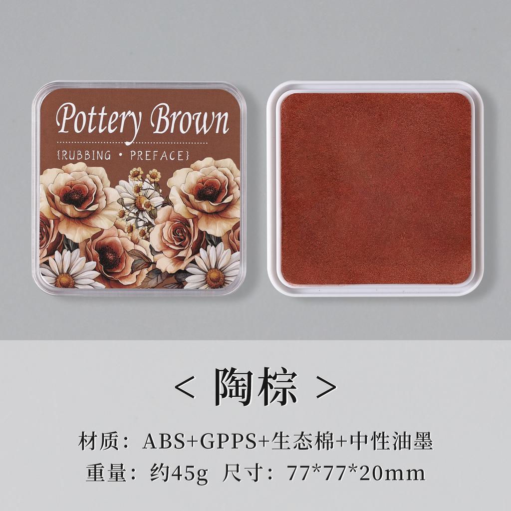 Eco-cotton Neutral Ink Ink Pad Quick-drying Waterproof Rich Color for DIY Handbook Office Contract Agreement Sealing