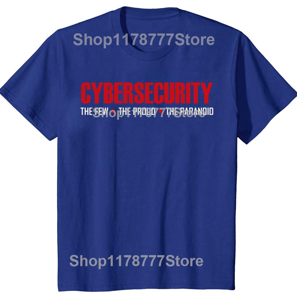 Funny Cybersecurity Cyber Security T Shirts Short Sleeve Birthday Gifts Mens Clothing Fashion Casual Loose Oversized T Shirt