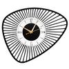 Irregular Asymmetrical Metallic Analog Wall Clock for Home, Office, Living Room, Bedroom, Kids Room & Kitchen