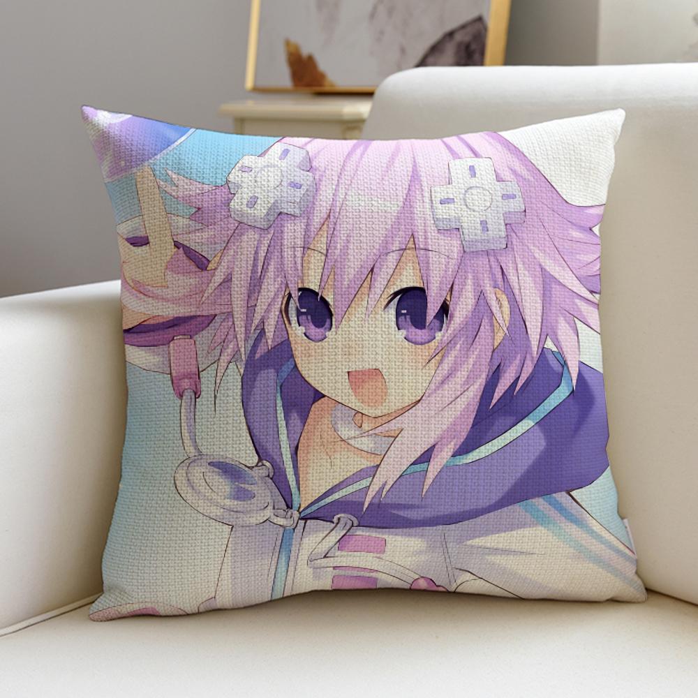 Hyperdimension Neptunia Cushion Cover Soft Decorative Square Cushion Covers X X Pillowcases for Sofa Couch Home Bedroom