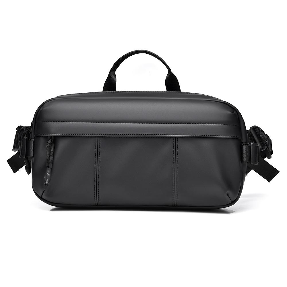 Waterproof Men Chest Bag Large Capacity Crossbody Bag Multi Pocket actical Sports Cycling Travel Male Sling Chest Bag чёрный