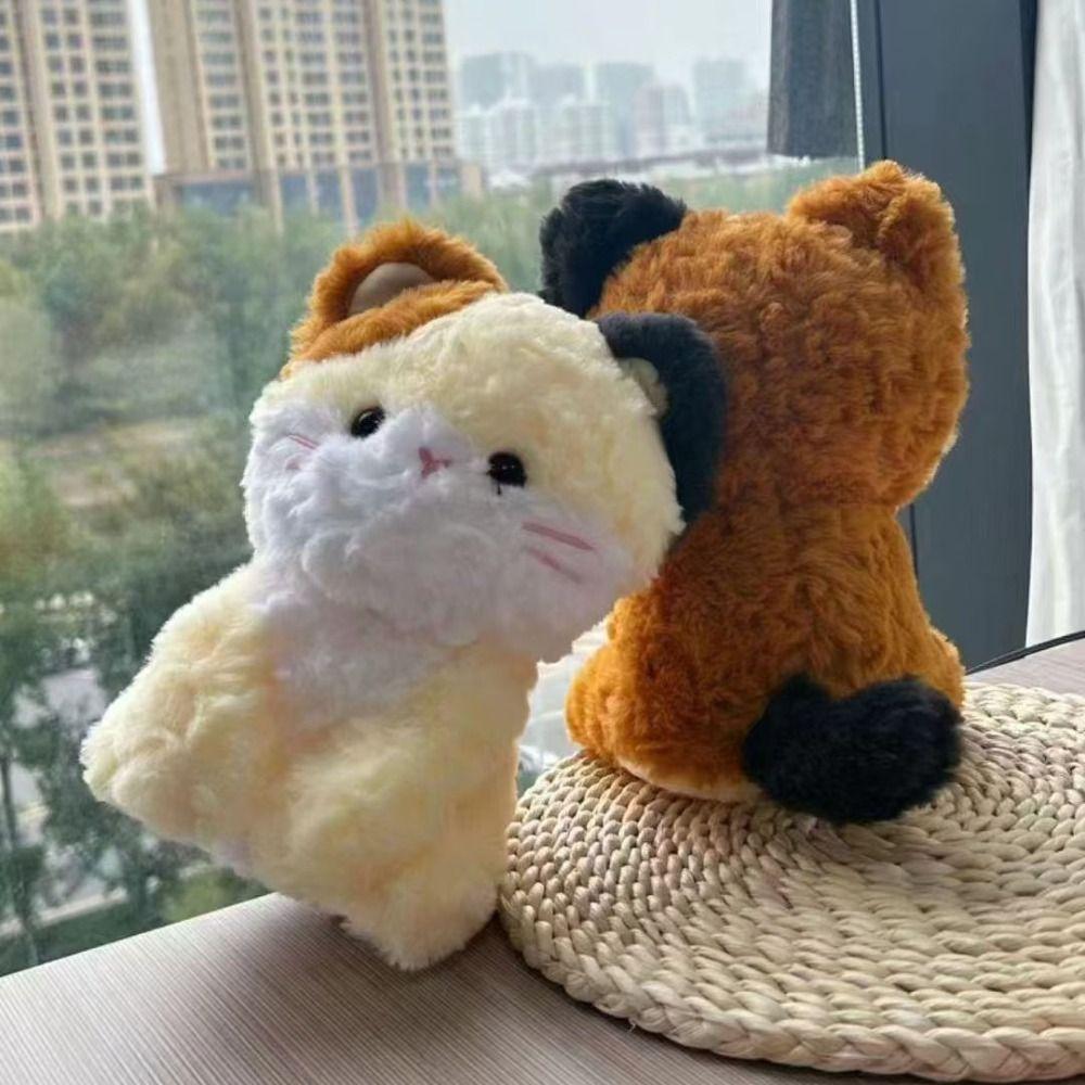 PP Cotton Stuffed Animals Cat Doll Soft Pussycat Plush Toy Simulation Cat Plush Toys  Children Girl