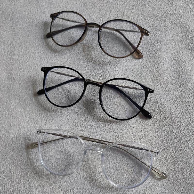 3 Pairs Per Set Women Basic Classic Anti-blue Light Glasses Vintage Round Simple Anti Blue Light Blocking Eyewear For Men