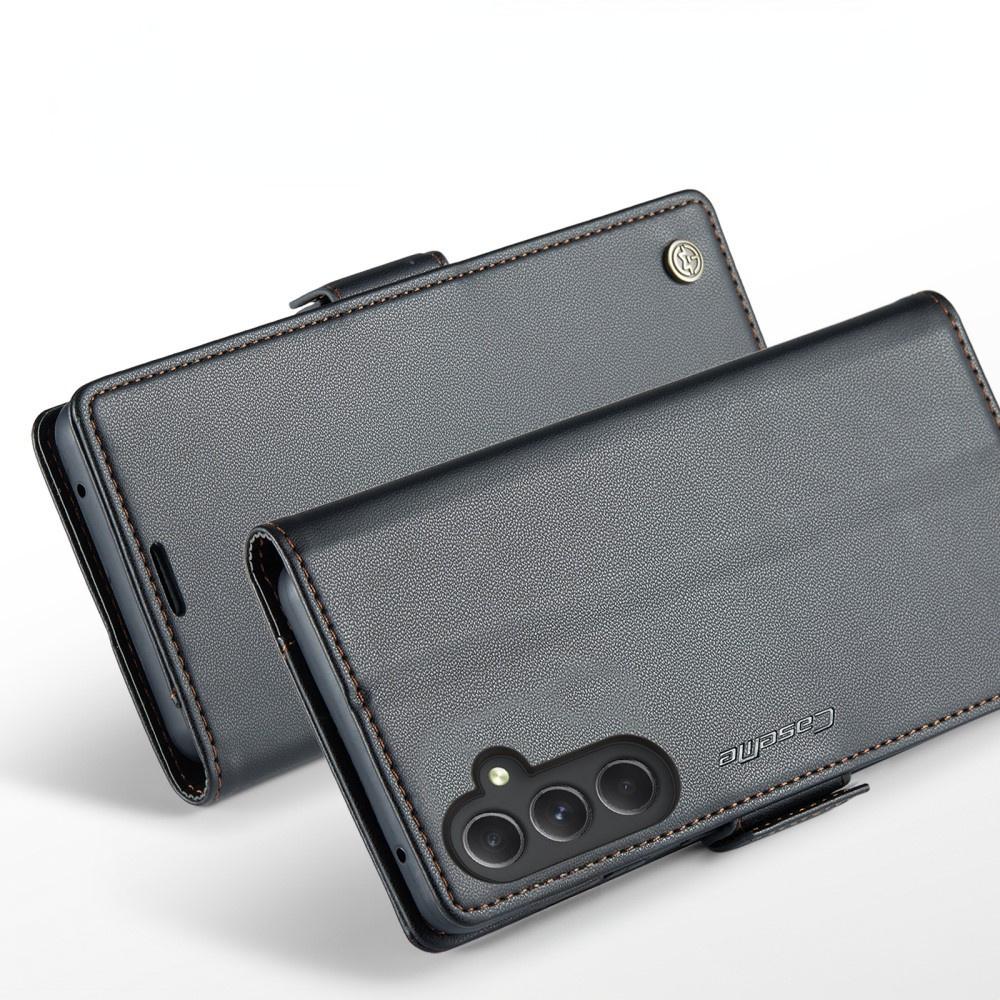 CASEME Flip Case for Samsung Galaxy A54 5G, Litchi Wallet, Black