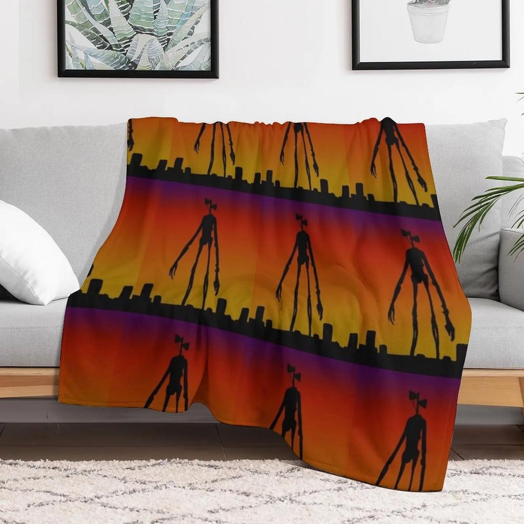 Siren Head Throw Blanket Versatile Cozy Throw Blanket for All Occasions