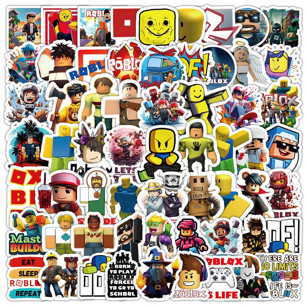 

Игровые наклейки Roblox 103 шт. Креативные мультяшные Водонепроницаемые Многоразовые Без следов Высококачественные Декоративные наклейки Для детского телефона Холодильника