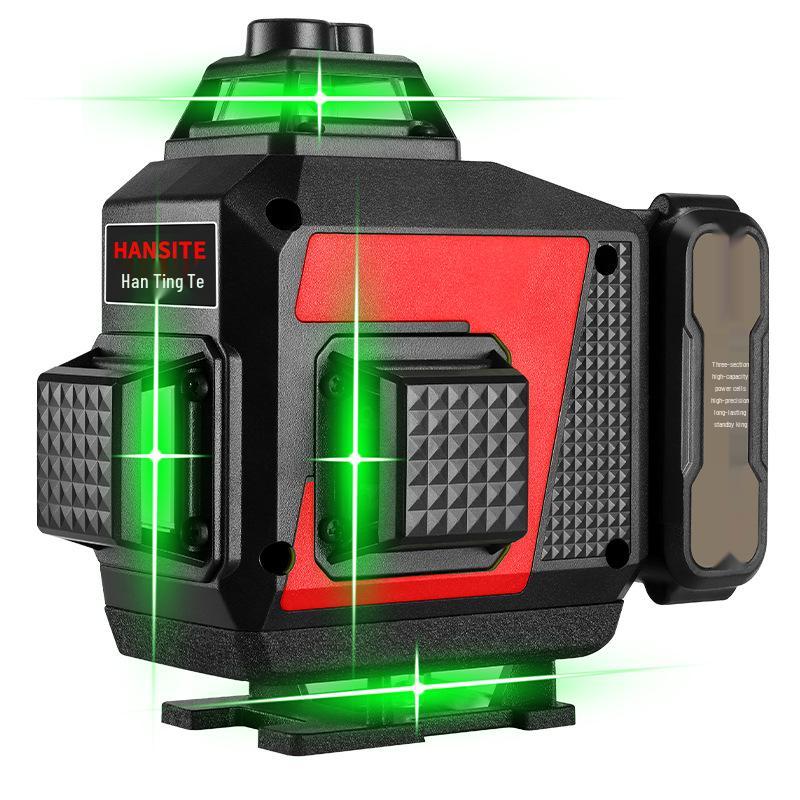 High-Precision 12/16-Line Green Infrared Laser Level for Indoor/Outdoor with Auto-Leveling