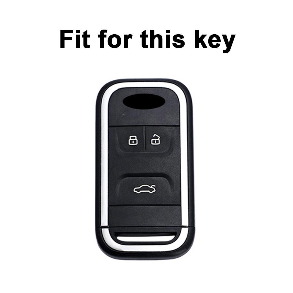 Car Remote Key Shell Fob Case Cover Holder TPU Leather for Chery Tiggo 3 5X 4 8 Glx 7 2019 2020 Arrizo Keyless Protector