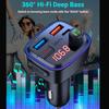 FM Transmitter Car Adapter Wireless5.0Car radio kit for hands-free calling MP3Player Receiver HiFi Bass support U Disk