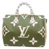 LOUIS VUITTON M44572 Monogram Giant Creme Khaki Speedy Bandolier 30 Boston bag Creme/KhakiUsed