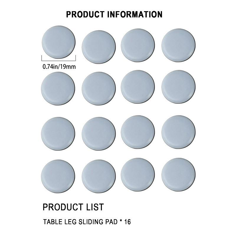 16PCS Furniture Slider Pads Table Chair Leg Sliding Block Anti Scratch Easy Move Heavy Furniture Leg Mat Moving Pads