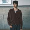 Secondmono Solid 3-Way Button Cardigan [Brown]_Secd003Brown