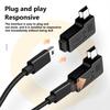 Dar Alanlarda Şarj ve Veri Aktarımı İçin 90 Derece Açılı Mini USB 5 Pin Uzatma Adaptörü