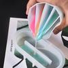 1PC Split Cup For Paint Pouring,Reusable Fluid Art Split Cup Silicone Split Pouring Cup With Dividers For Acrylic Paint Resin