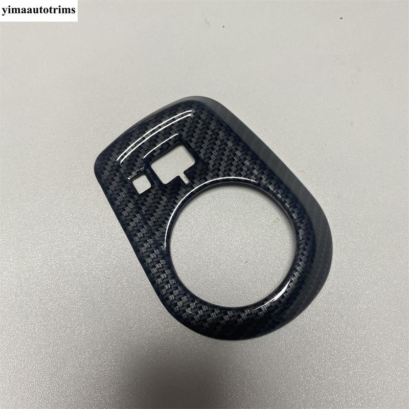 Front Head Lights Lamps Switch Button Control Panel Cover Trim Matte / Carbon Fiber Accessories Interior For MG ZS 2018 -