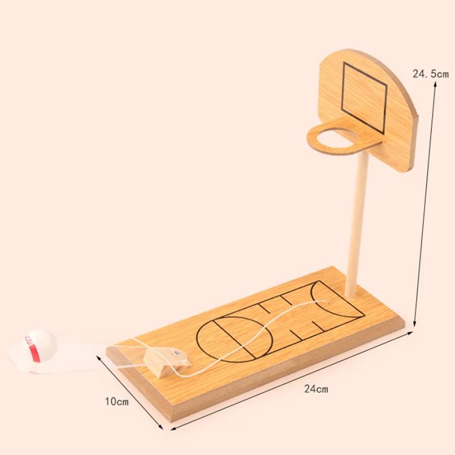 Klassisches Mini Tisch-Basketball Wurfbord Spiel Aktivitätsspielzeug Kinder Holz Tisch-Basketball Wurfwettbewerb