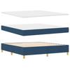 Boxspring Bed with Pillows and Headboard Blue 200 x 180 cm Fabric
