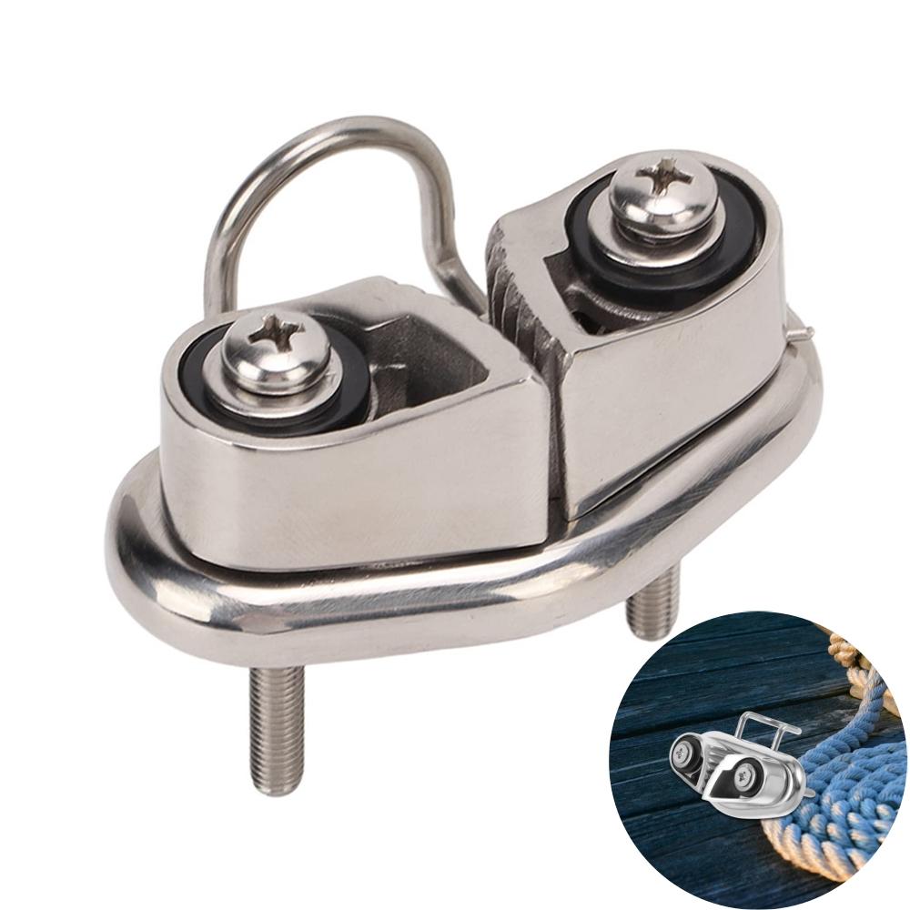 116 Stainless Steel Pulley Rope Gripper Cam Cleat Boat Cam Cleats Fairlead Sailing Sailboat Canoe Dinghy For 1-11mm Rope