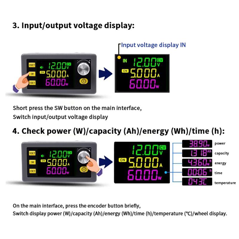 Sk60 DC Aufwärtswandler CNC Einstellbares Geregeltes Labornetzteil Konstante Spannung Strom Solarlademodul