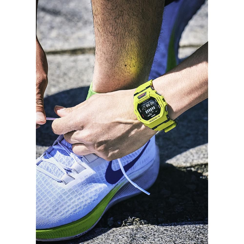 Casio G-Shock G-SQUAD Bluetooth-Uhr (Offizielles japanisches Produkt) GBD-200-9JF Herren Gelb