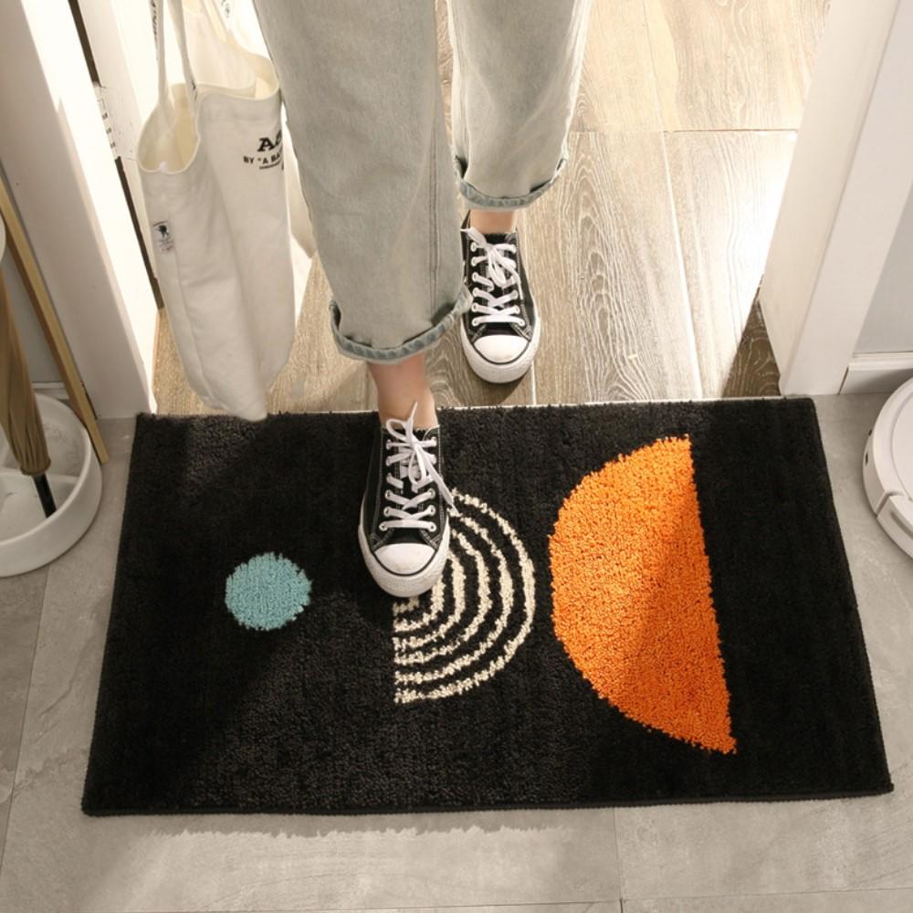 Inyahome Bathroom Rugs Non-Slip Fluffy Soft Plush Microfiber Rug Quick Dry Machine Washable Ultra Shaggy Bathmat Tapete Banheiro