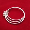 Three Lives Three Worlds White Copper Bracelet with Engraved "520" Bell - New Style Gift for Girlfriend