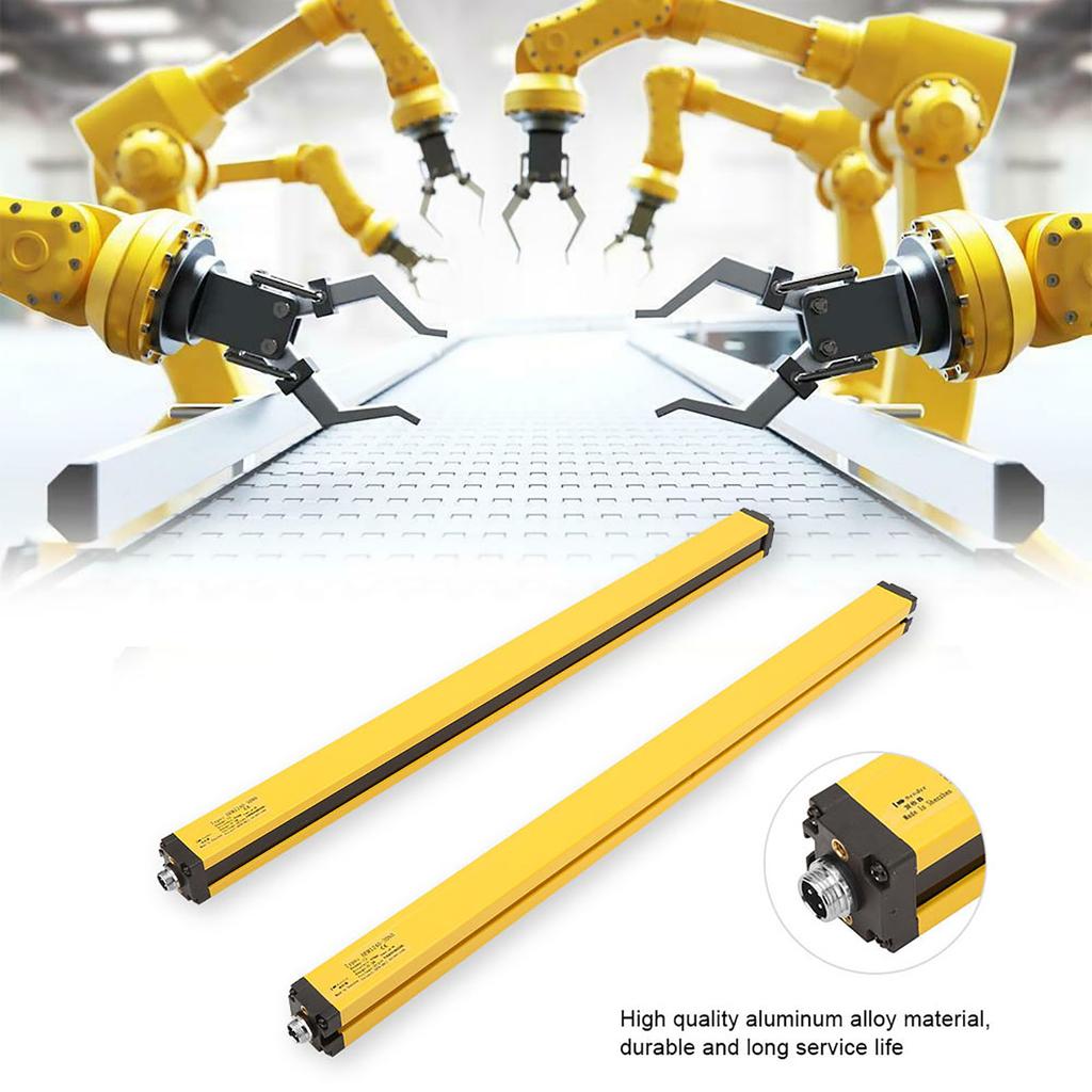 Light Curtain Sensor Switch Safety Light Grating Security Device DC24V(12 Beams BEM1240 30NB)