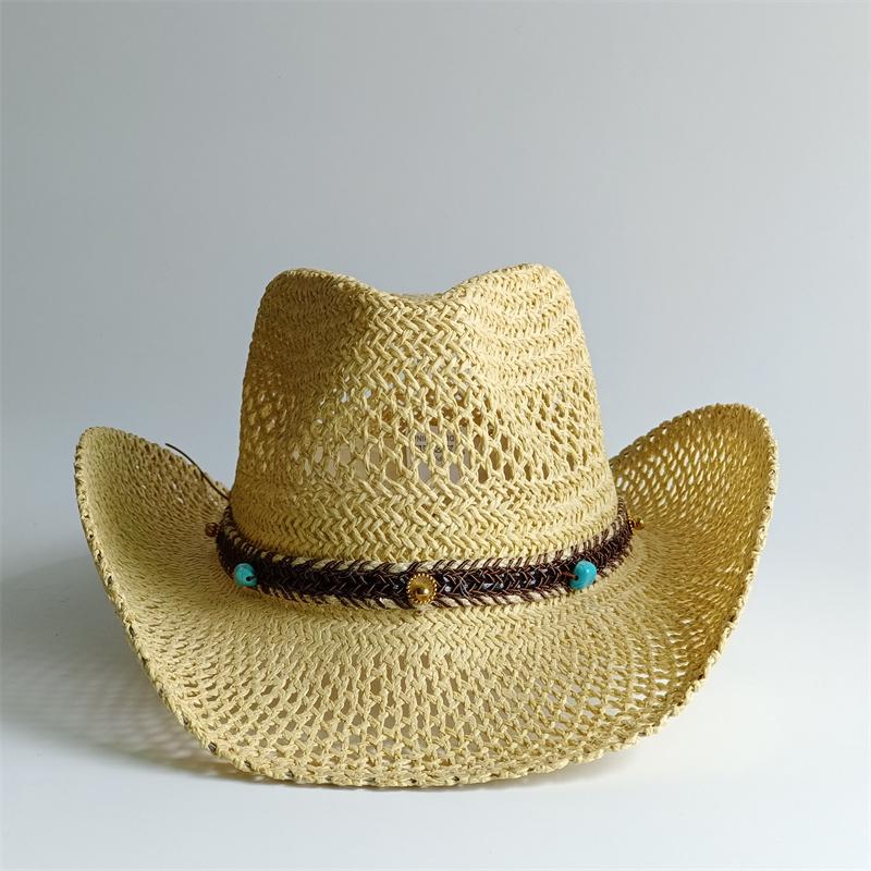 Straw Hat Women's Hat Cowboy New Western Cowboy Sun Hat Spring Knight Hat Men's Jazz Hat Summer Cowboy Hat Sombrero hombre
