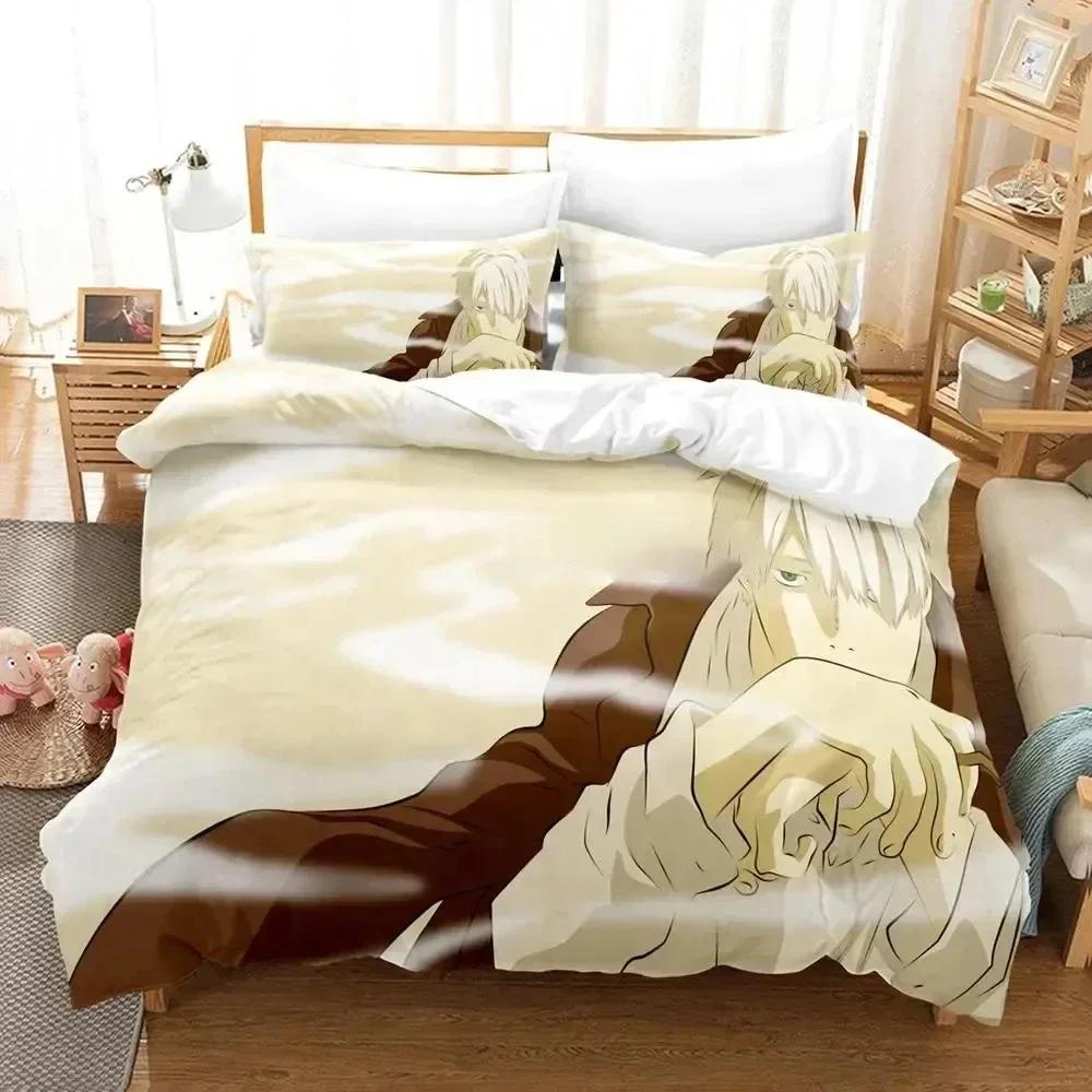 Comforter Top 3D Print Anime Mushishi Ginko Bedding Set Bed Set Comforter King Queen Size To Boys Adult