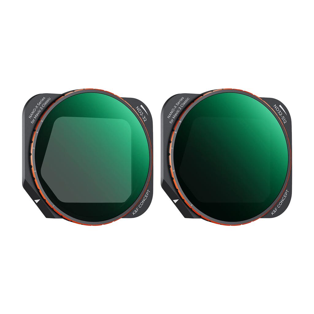 Concept DJI MAVIC 3 classic filter variable AGC optical glass nano coating water repellent and stain resistant K&F ND2-32+variable ND32-512 28-layer