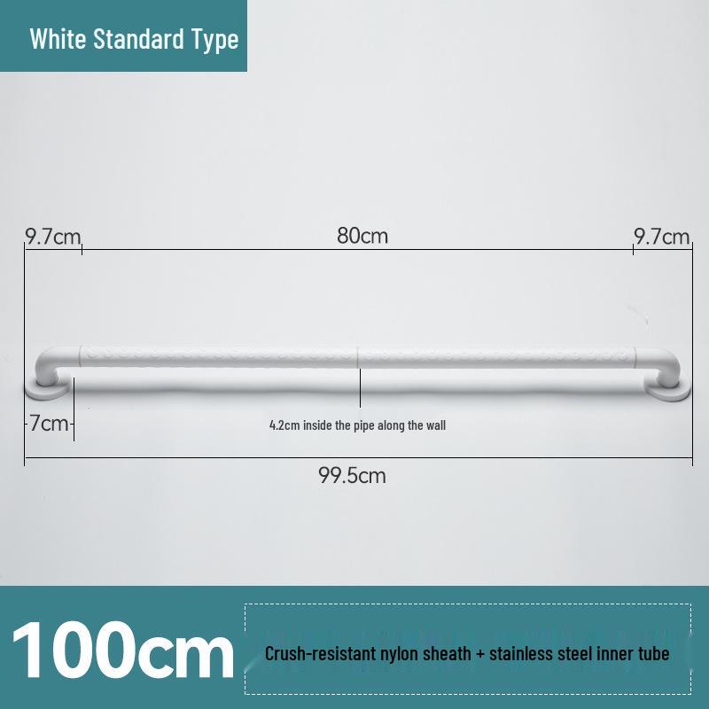 Stainless Steel Bathroom Handrail for Disabled, Elderly, and Pregnant Women