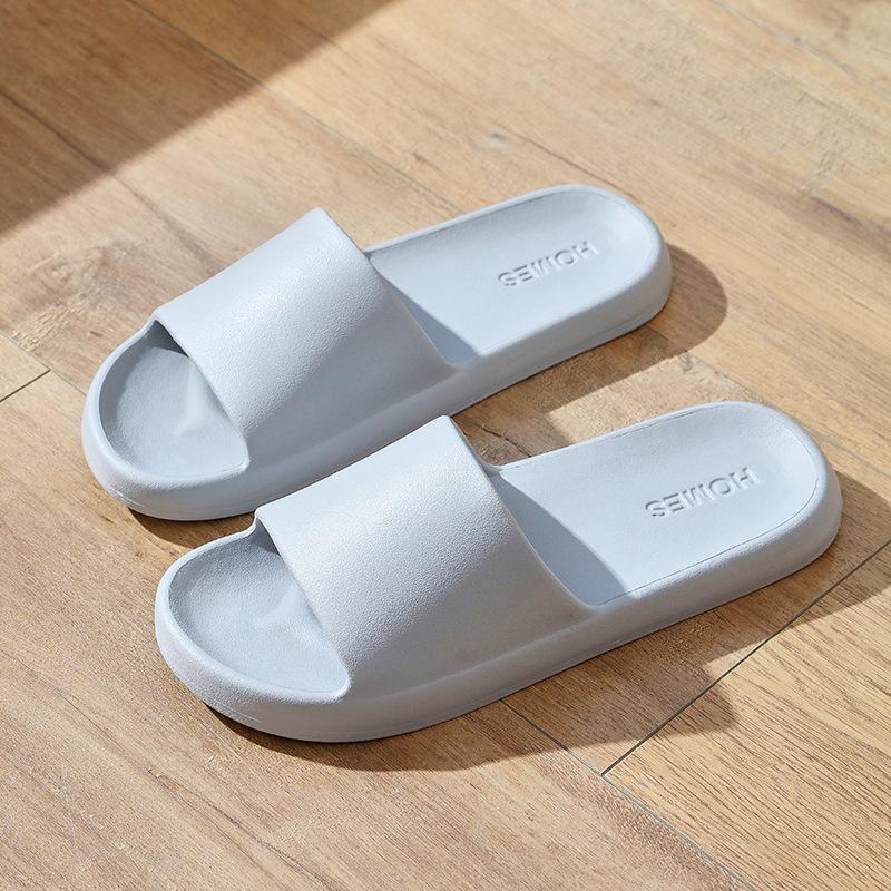 Striped cool slippers household, soft bottom eva deodorant home sandals women summer bath non-slip slippers