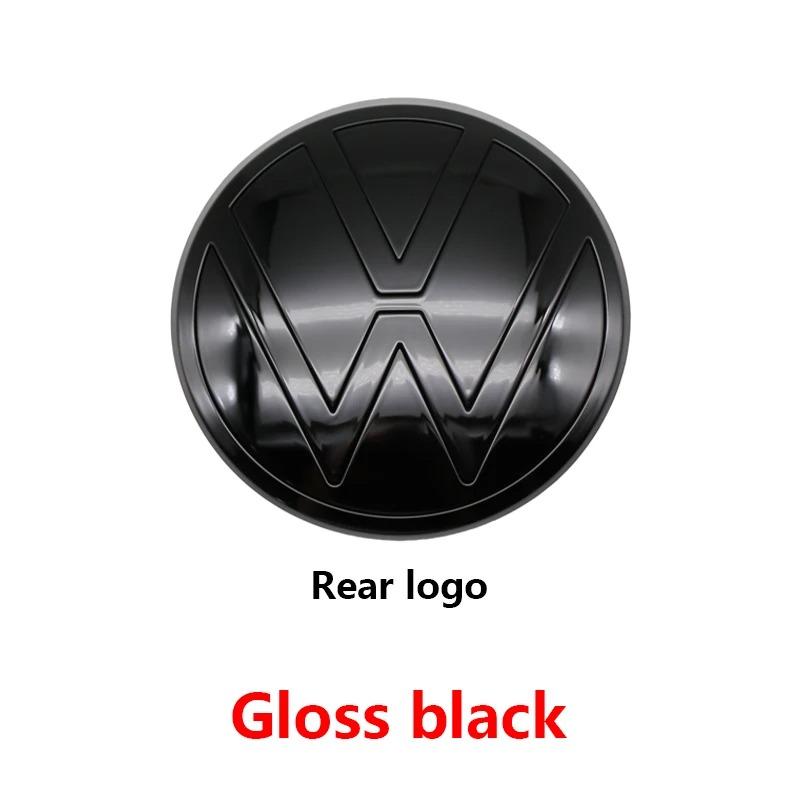 1Pc 139mm 110mm VW Logo ABS Emblem Car Hood Front Grill Rear Trunk Badge Accessory For VW Polo 2019 2020 2021 2022 2023 2024NO7