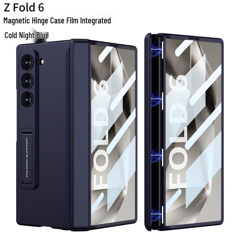 Samsung ZFold6 Magnetisches Scharnier Case: Vollständige Abdeckung, Integrierte Folie & Hartschalen-Halterung