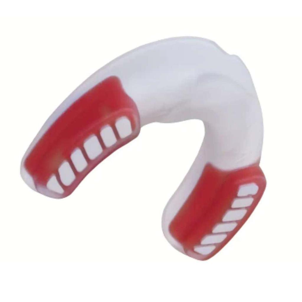 AONFIT Fitness Martial Arts Boxing Basketball Rugby All Sports Children Junior Mouthpiece (White/Red)