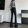 Black High-Waisted Slimming Flare Jeans for Women