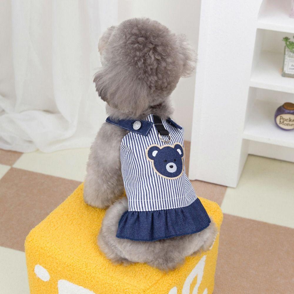 Soft Pet Strap Denim Skirt Cute Dog Vest Harness Fashion Pet Chest Strap Spring