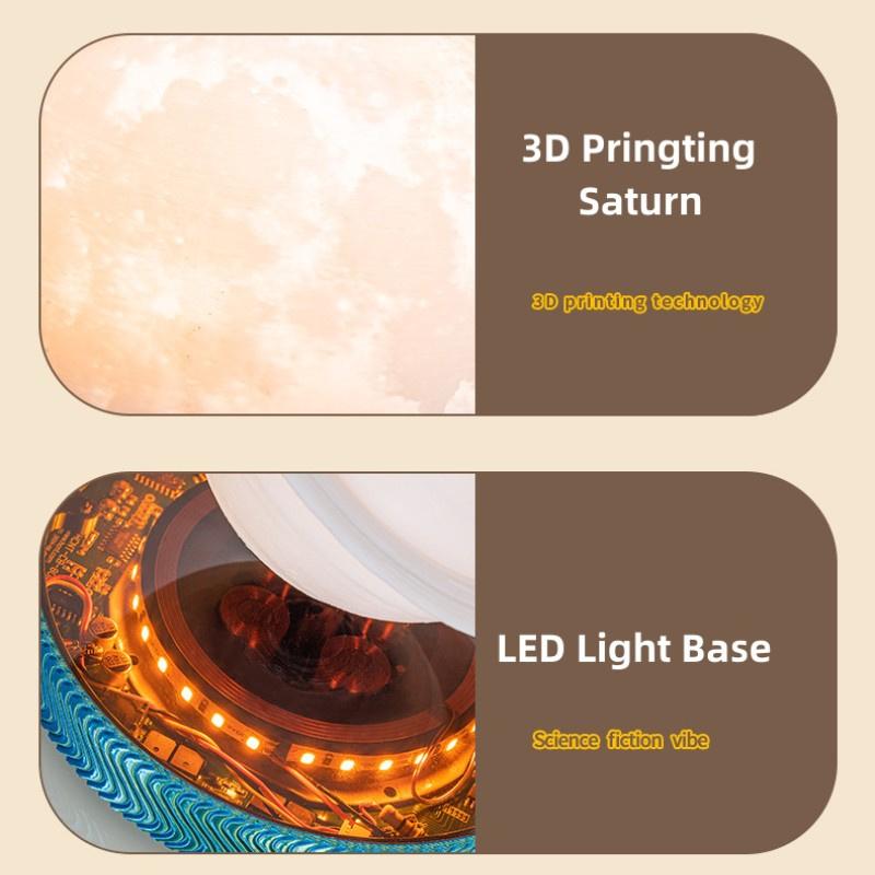 Magnetic Levitating Bulb Saturn Moon Lamp Levitating Rotating Table Lamp Creative Office Home Decoration Unique Christmas Gifts