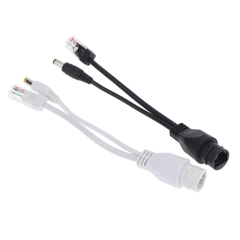Poe Cable Passive Power Over Ethernet Adapter Cable Poe Splitter Injector Power Supply Module 12-48V For Ip Camera Cable