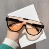 One Piece Oversized Frame Shield Sunglasses UV Protection Lightweight Durable Design Suitable for Outdoor Activities and Daily Wear