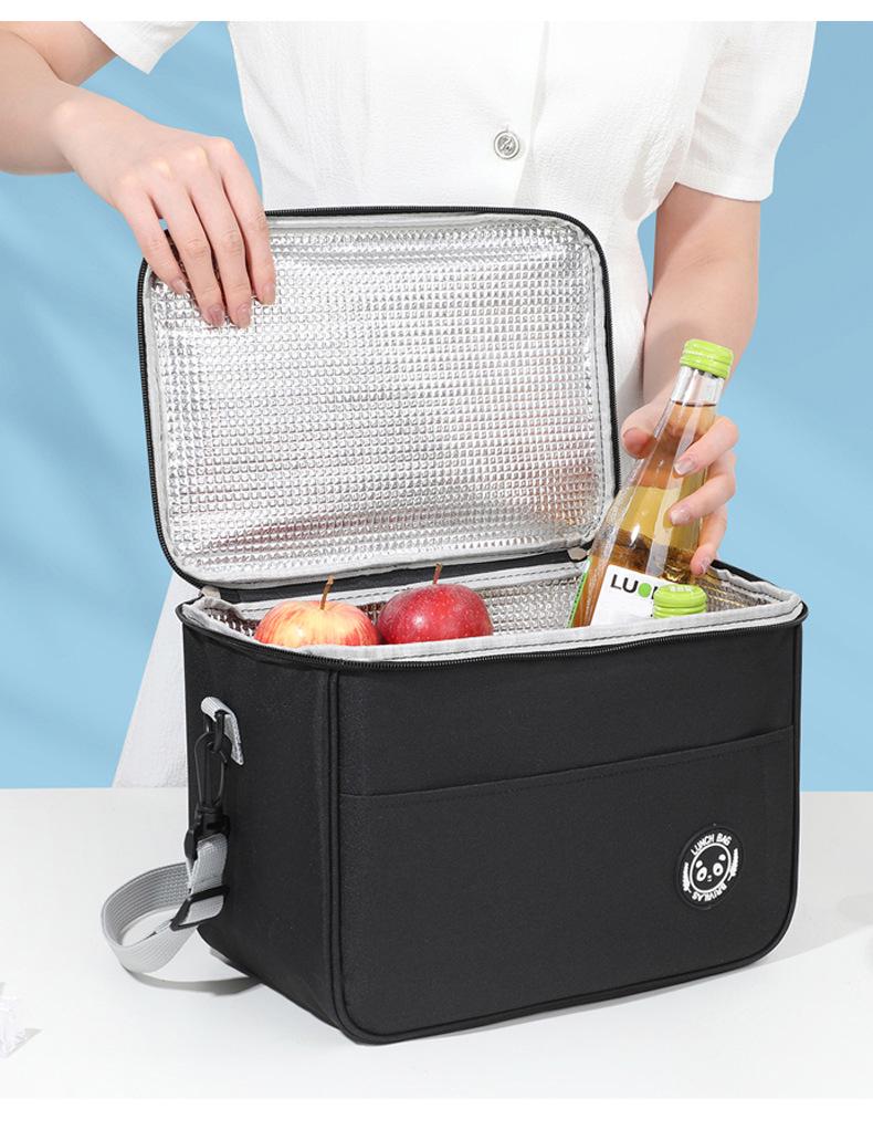 Izolovaná taška na oběd Bento s velkou kapacitou - Vodotěsná, silná, podšívka z hliníkové fólie pro pikniky