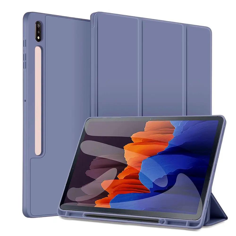 Case for Samsung Galaxy Tab S6 10.5 Sleep Wake Up Cover Galaxy Tab S7 S8 11 S10 S9 FE 10.9 PLUS 12.4 13.1 Pencil Holder Funda