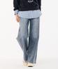 CHASECULT Women'S M-Tone Washed Wide Denim Pants-Farg2362B0N