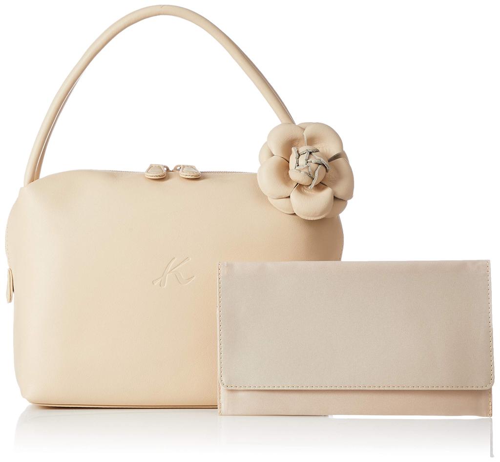 Removable Corsage Waterproof Handbag Beige 50501 [Kitamura] Y-1130