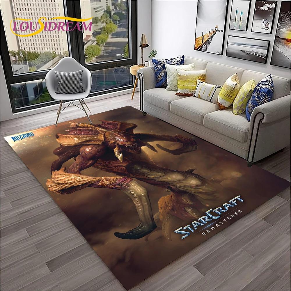 StarCraft Game Retro 3D Gamer Carpet Rug for Home Living Room Bedroom Sofa Doormat Decor,kids Play Area Rug Non-slip Floor Mat