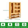 Küchenregal Aufbewahrung Frischhaltefolien-Spender mit Schneider Bambus Ziplock-Beutel Organizer und Folien- und Frischhaltefolien-Organizer