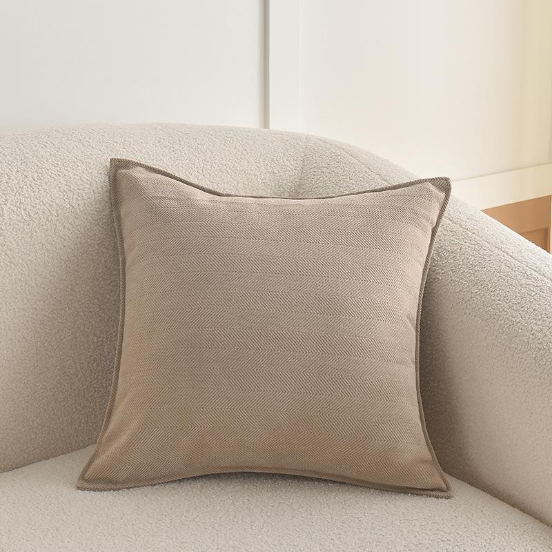 

Подушка/Жаккардовая подушка с рисунком «елочка», красный супертолстый чехол для подушки, кремовый чехол для дивана-кровати, спинка для изголовья 50*50cm