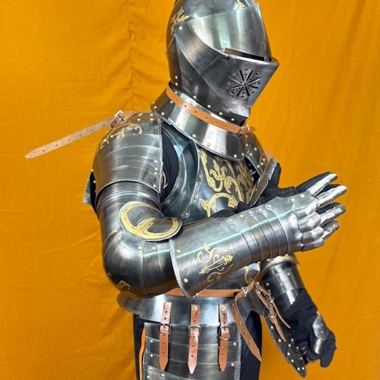 Medieval Anton Peffenhauser-Inspired Medieval Half Armor  Battle-Ready Knight Suit Authentic Wearable Warrior Gear  Gift for Collectors