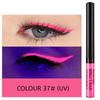 34-color Matte Quick-drying Long-lasting Non-bleeding UV Fluorescent Colored Eyeliner Liquid Pen